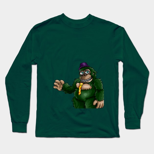 Gus green gorilla animatronic plush Long Sleeve T-Shirt by Super-TS